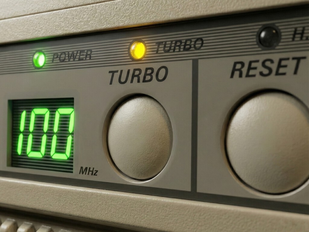 Nos engañaron con el botón 'Turbo' de los PC: su función era justo la contraria. Lo curioso es que tu Mac ahora tiene lo mismo, pero bien hecho 