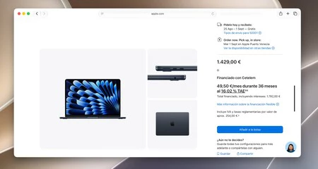 Envio Macbook Air