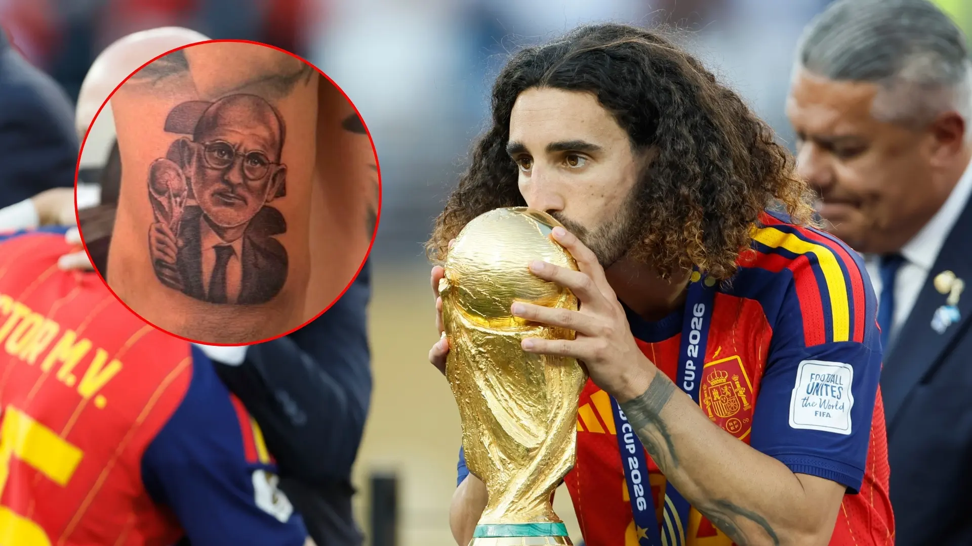 Luis de la Fuente, sobre el tatuaje de Cucurella con su cara: «Lo que más me gusta es la gente de palabra»
