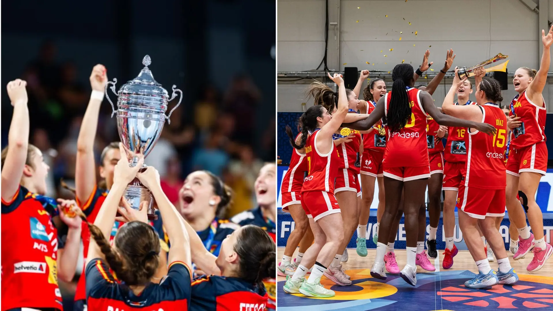 El futuro del deporte español promete: las Guerreritas ganan su segundo Mundial y la sub-18 de baloncesto revalida el Eurobasket