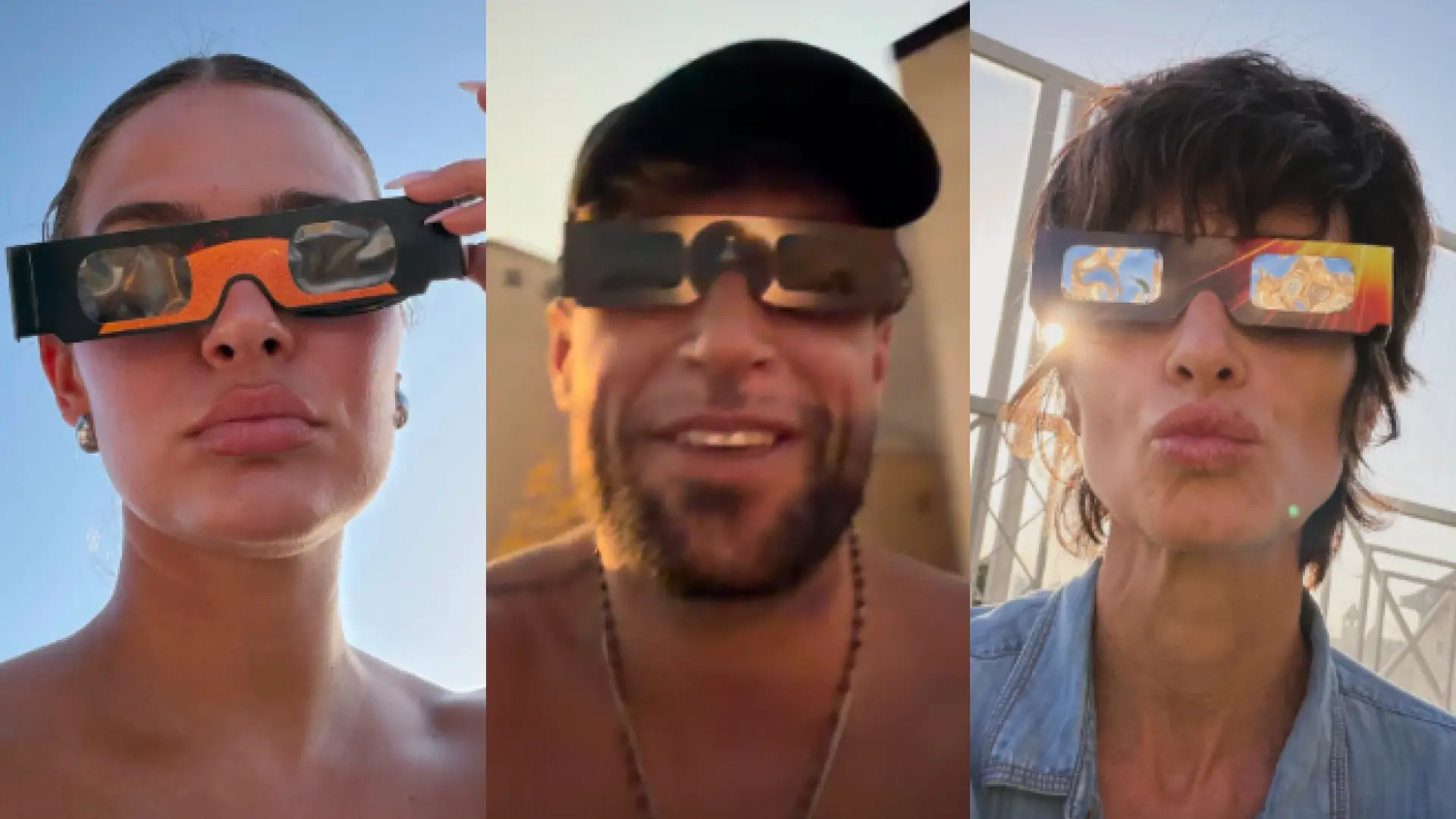 Maxi Iglesias, Laura Escanes, David Uclés, Paz Vega… así han vivido los famosos el eclipse solar en España