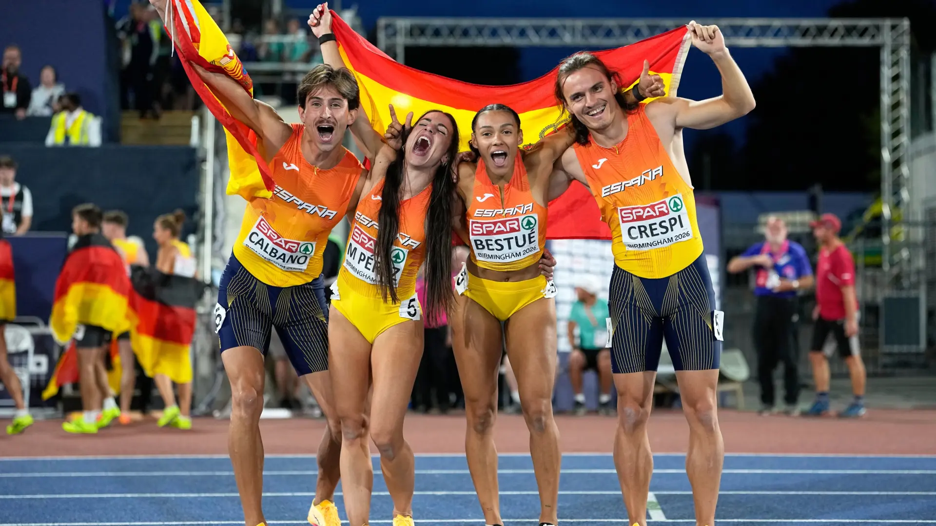 España suma su octava medalla en los Europeos de atletismo: el relevo 4×100 mixto se cuelga el bronce