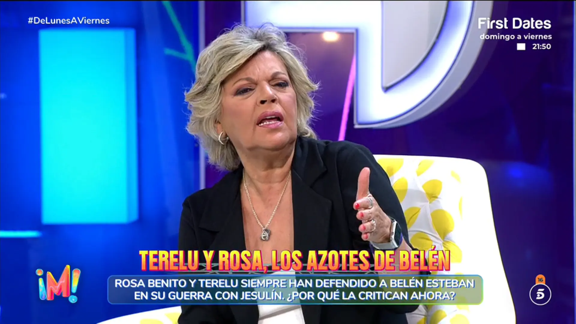 Terelu se enfada con 'De lunes a viernes' por su disputa con Lydia Lozano: «Dais por hecho que lo que dice es palabra de Dios»