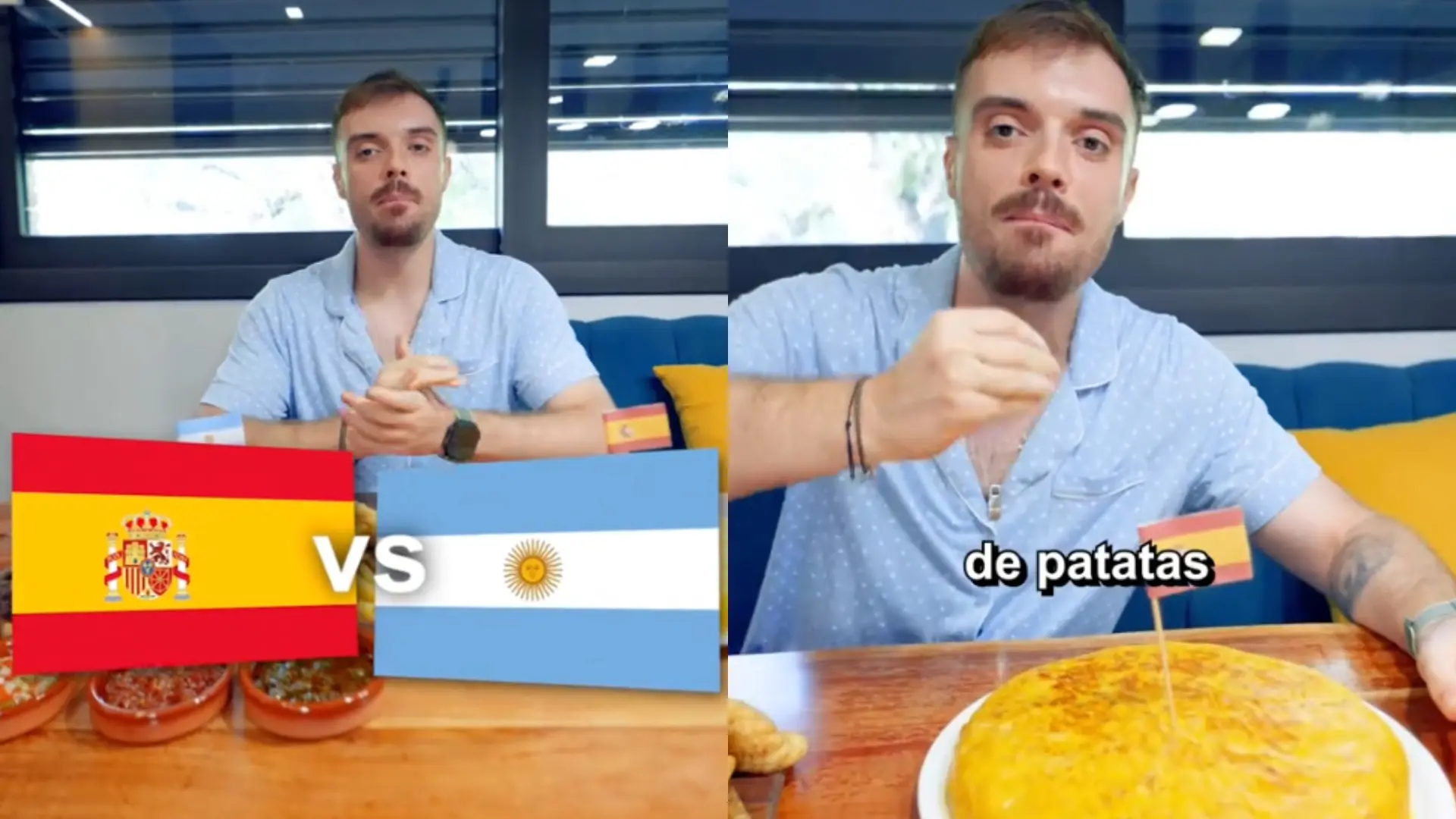 Argentina disputa la 'revancha' ante España en el Mundial de Comidas de Ibai Llanos con la tortilla de patata como rival