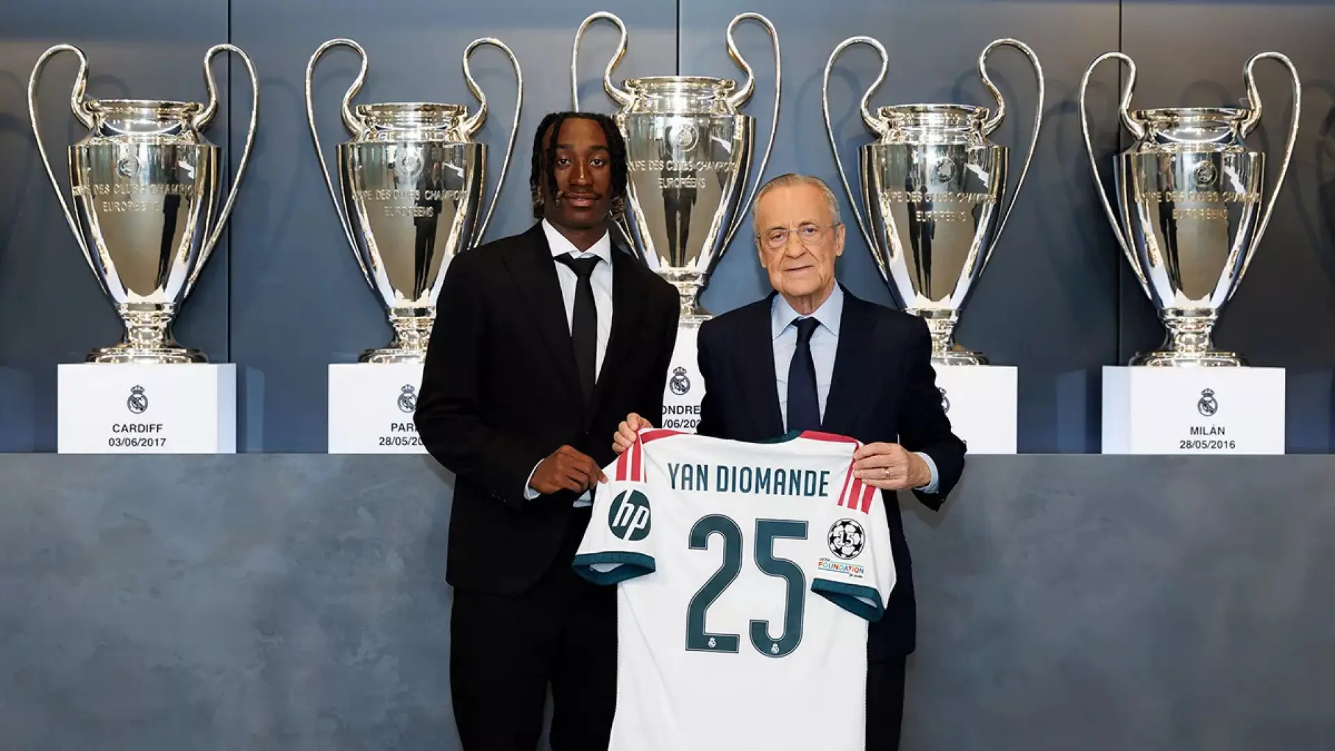 El Real Madrid presenta oficialmente a Yan Diomande, su última gran apuesta: «Es muy emocionante luchar por la Champions»