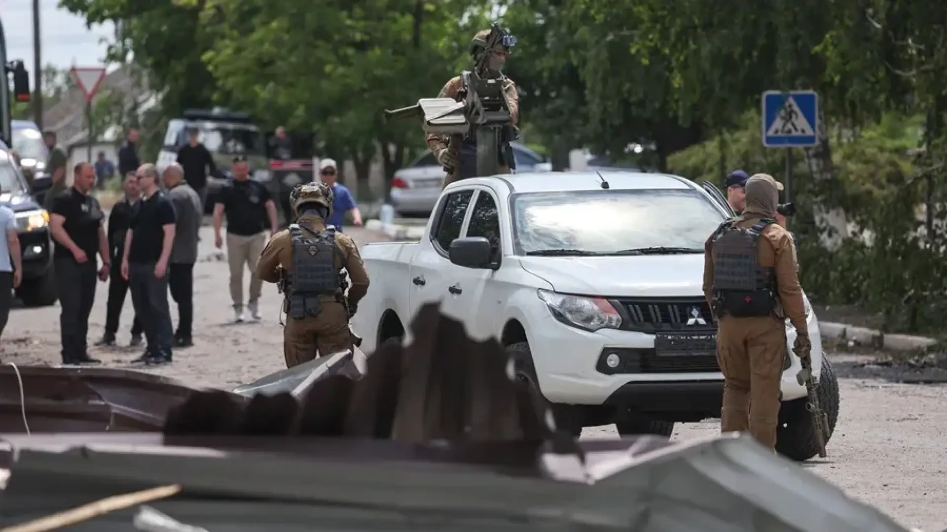 Al menos nueve muertos y cinco heridos en un ataque ucraniano contra un autobús en la región de Lugansk, anexionada por Rusia