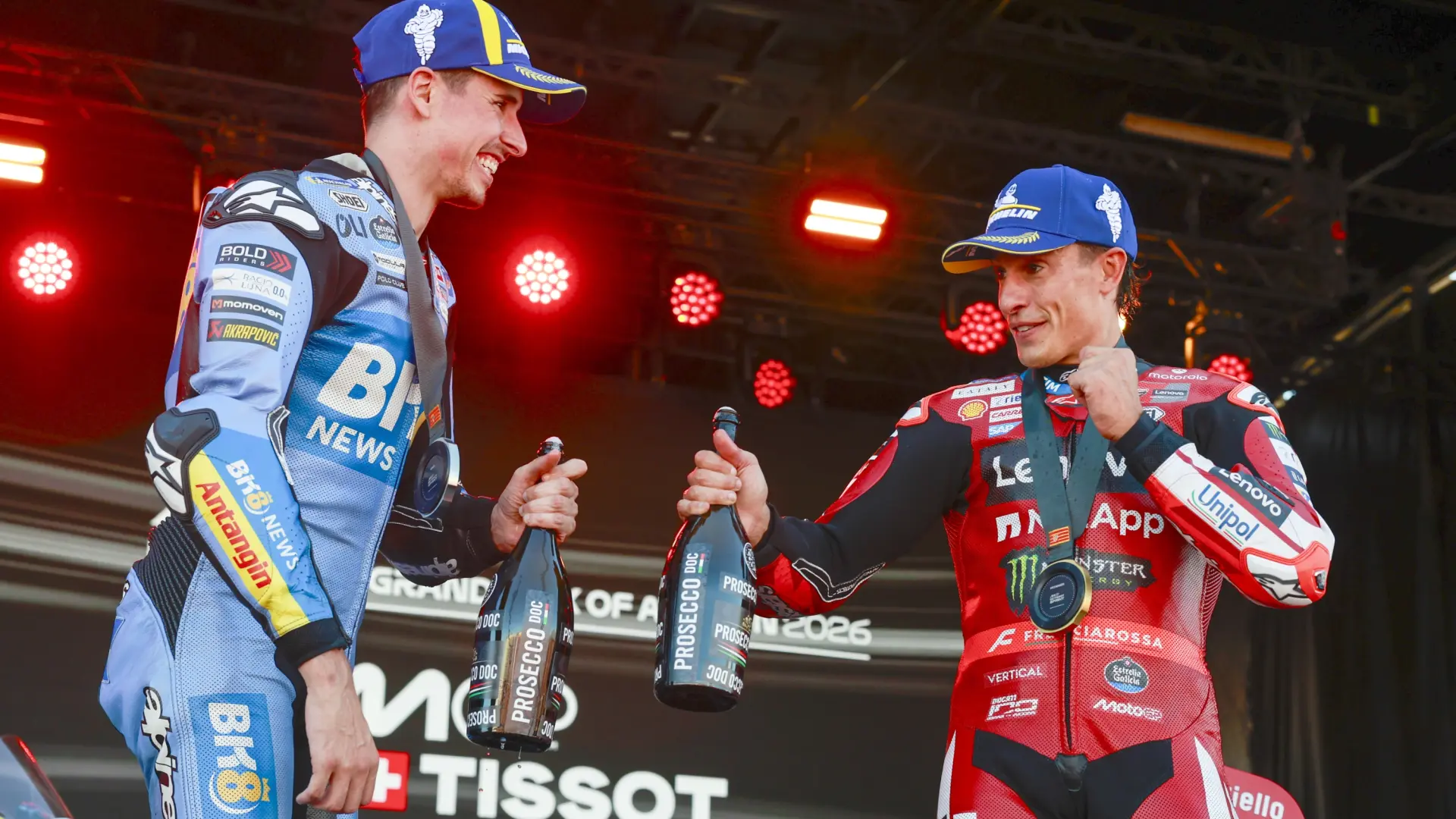 Victoria dominante de Marc y doblete de los hermanos Márquez en el sprint de Aragón