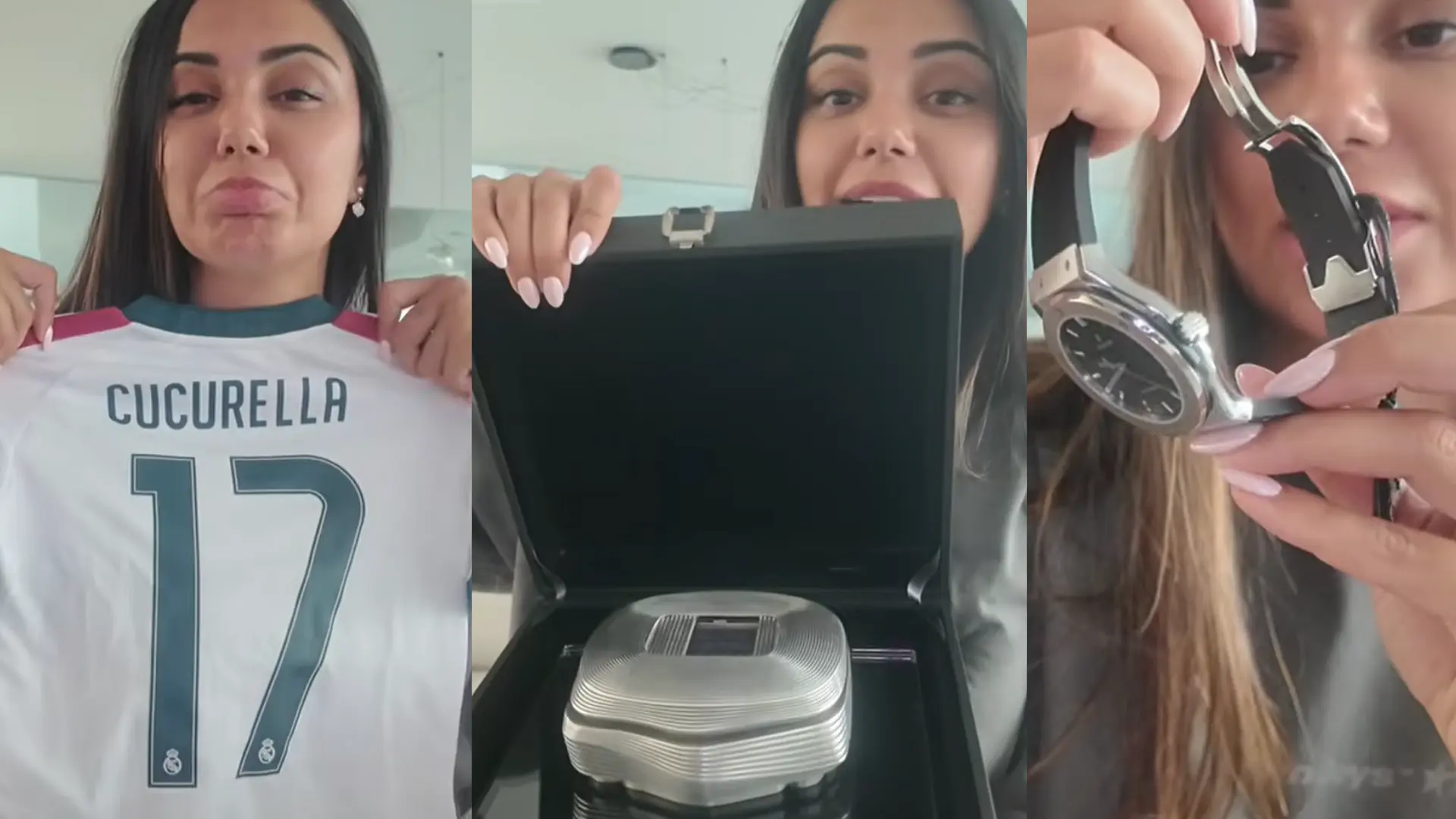 Claudia Rodríguez desvela los regalos del Real Madrid a Marc Cucurella: un exclusivo reloj personalizado y equipaciones para su familia