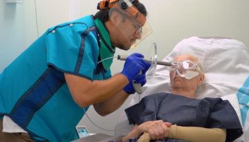 Can Ruti trata lesiones de cáncer de piel sin cirugía con una resina radiactiva