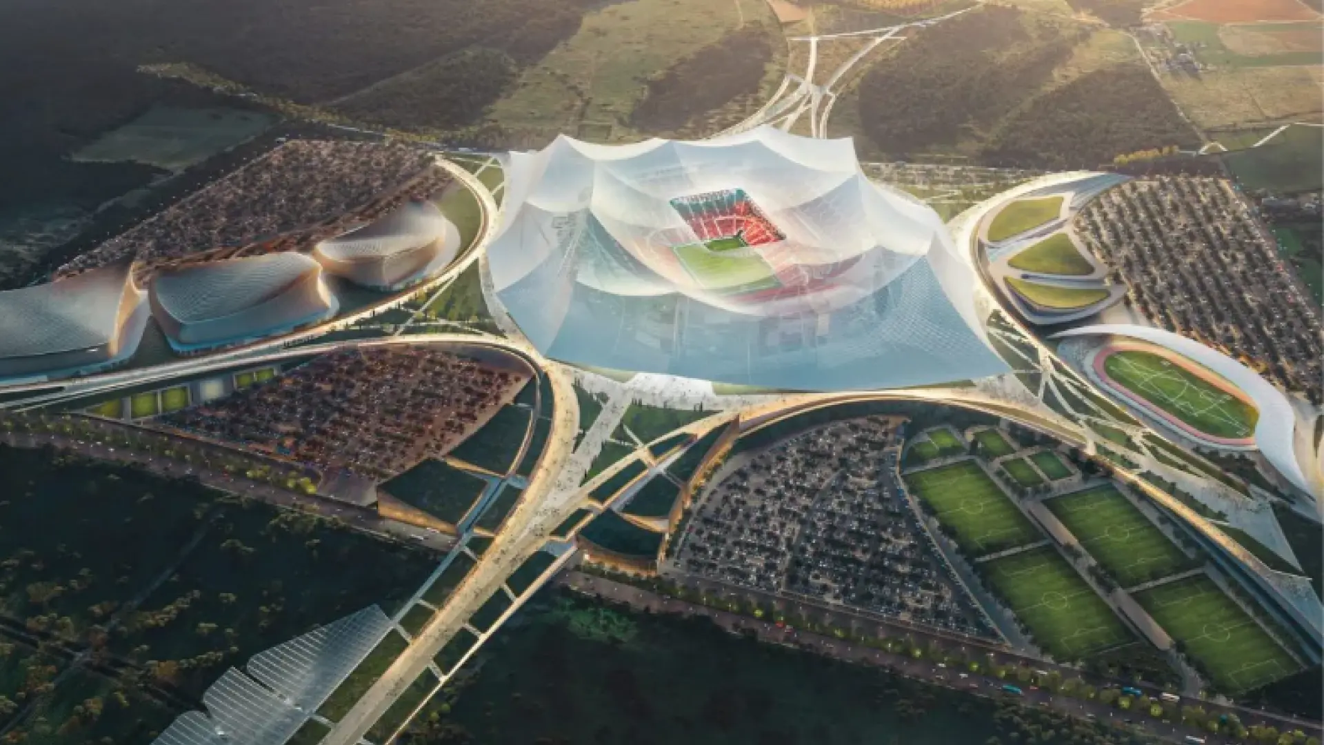 Así será el Hassan II, el «estadio más grande del mundo» con el que Marruecos quiere dejar a España sin la final del Mundial 2030