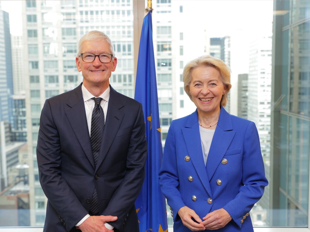 Tim Cook cara a cara con la máxima responsable de la Unión Europea: qué hay detrás de su último encuentro 