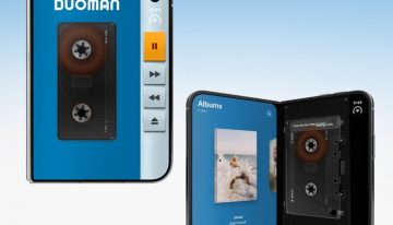 Han convertido el iPhone Duo en un Walkman (y la cinta se rebobina con el Apple Pencil)