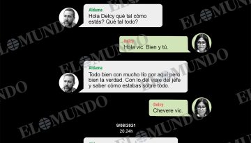 La estrechísima relación de Aldama con Delcy Rodríguez: «Chévere Vic»