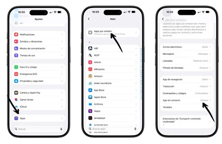 Ajustes Apps