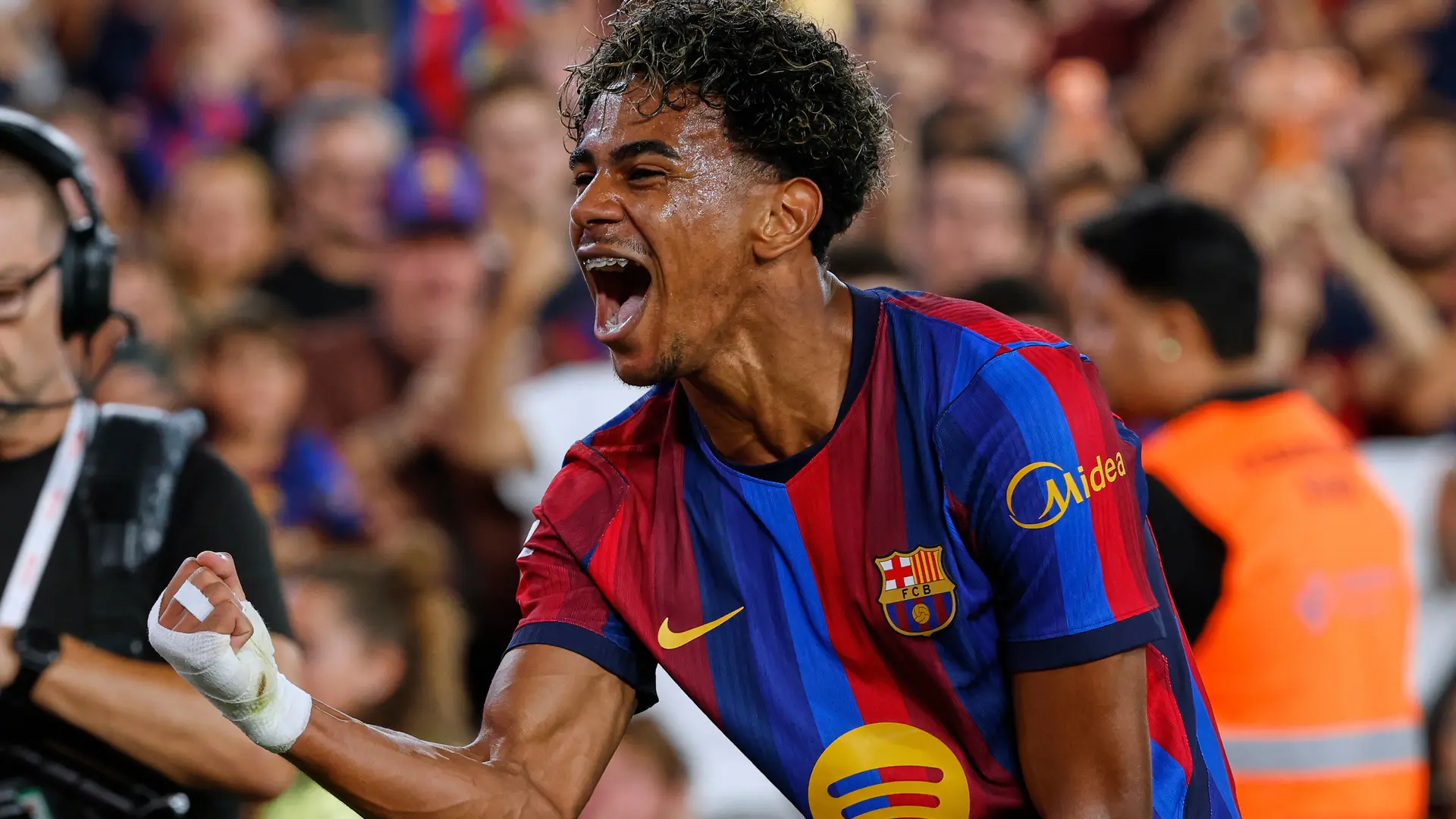 Lamine Yamal, sobre el fichaje fallido de Julián Álvarez por el FC Barcelona: «Estamos muy bien, los goles no nos están faltando»