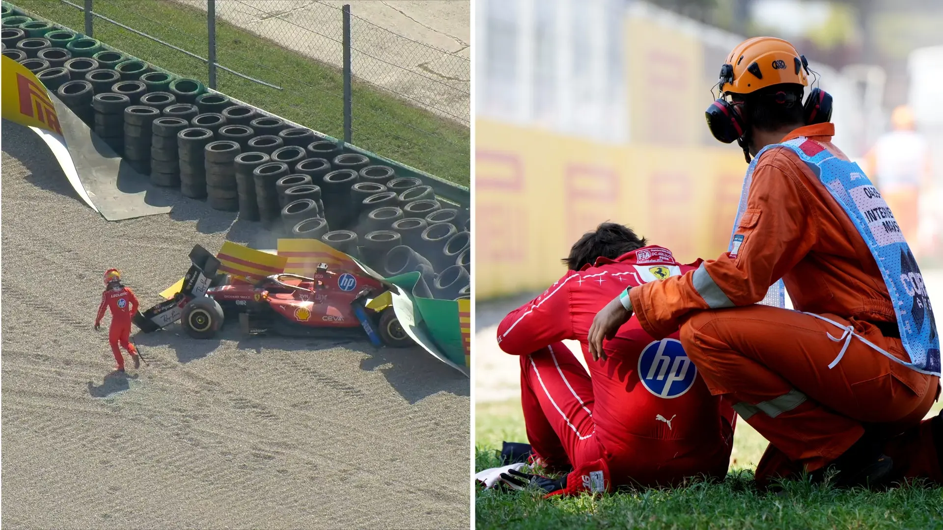 Así fue el salvaje accidente de Charles Leclerc en Monza: 50G a 230 kilómetros por hora y viaje al centro médico
