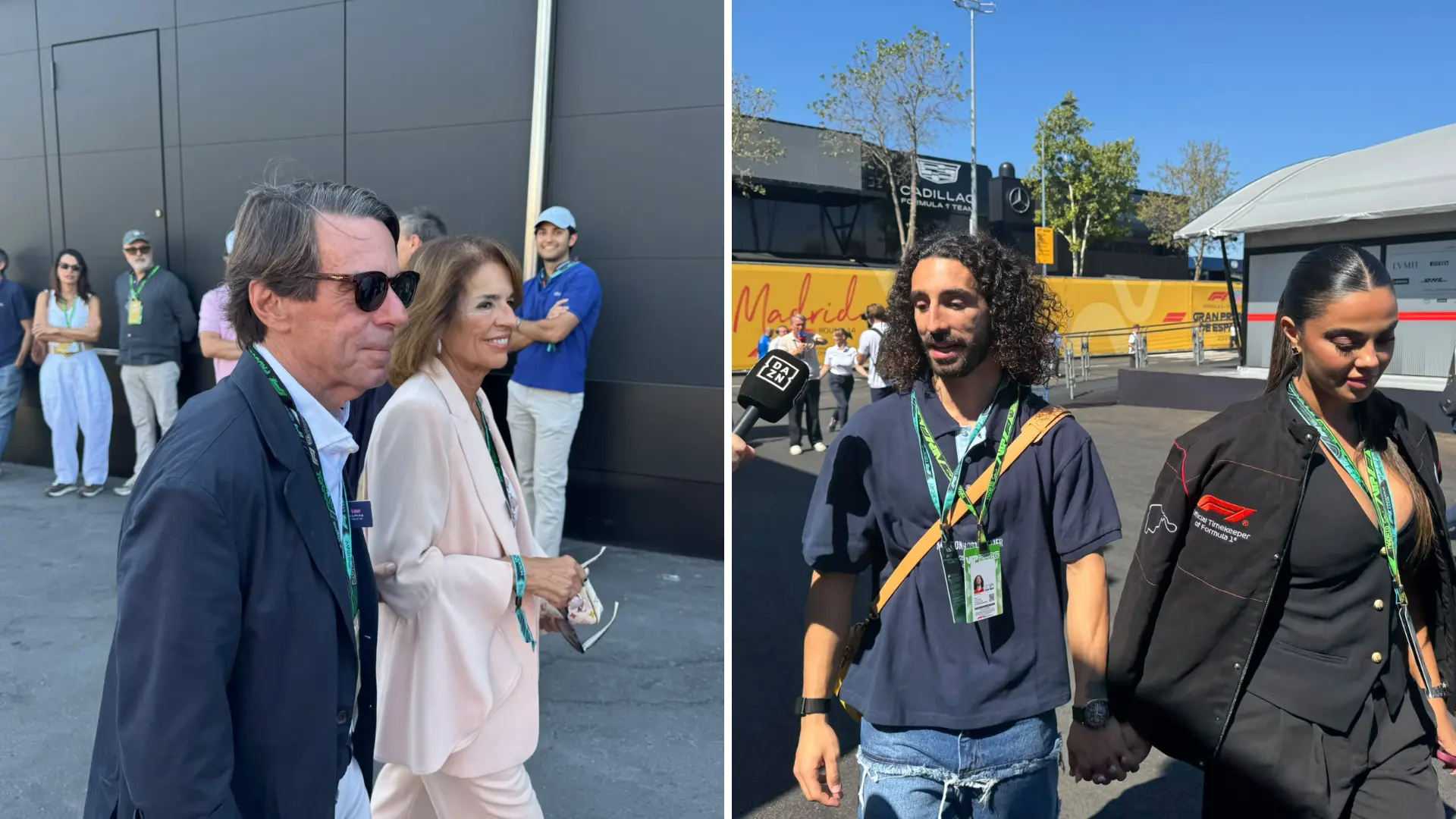 Madring se inunda de famosos: Aznar, Zidane, los jugadores del Real Madrid