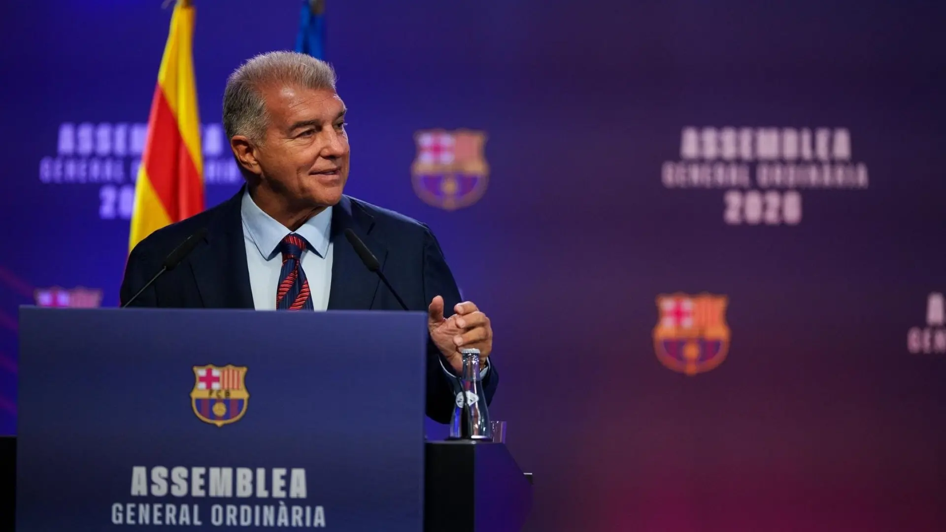 Joan Laporta lanza un dardo al Real Madrid: «Cuando hay necesidad, les recalifican un terreno y tan panchos»