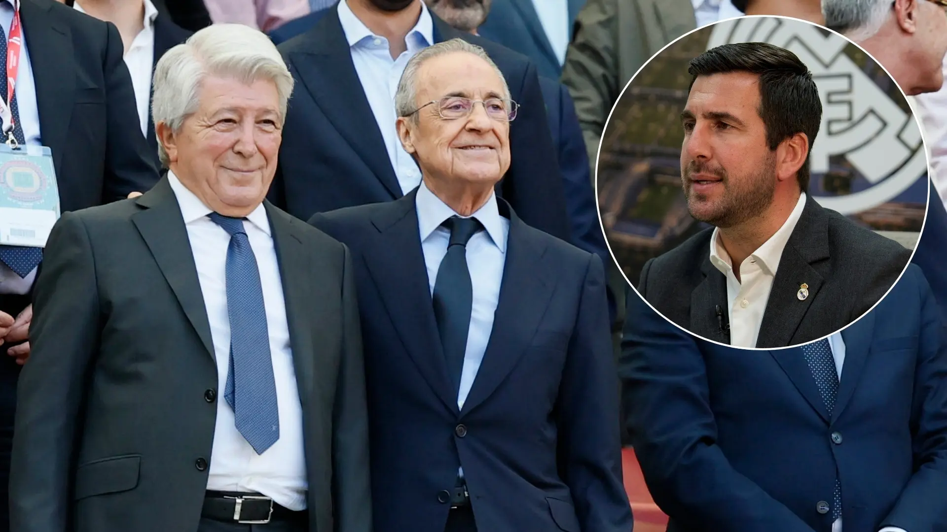 Lío en el palco del Metropolitano: invitan a Enrique Riquelme y «Florentino Pérez monta en cólera»