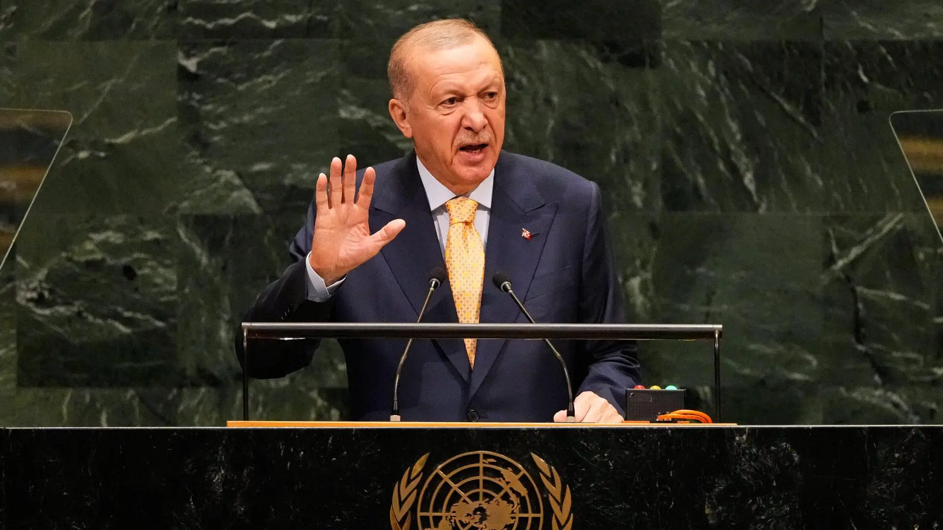 La delegación de Israel se marcha de la Asamblea de la ONU tras las acusaciones de Erdogan por la guerra en Gaza