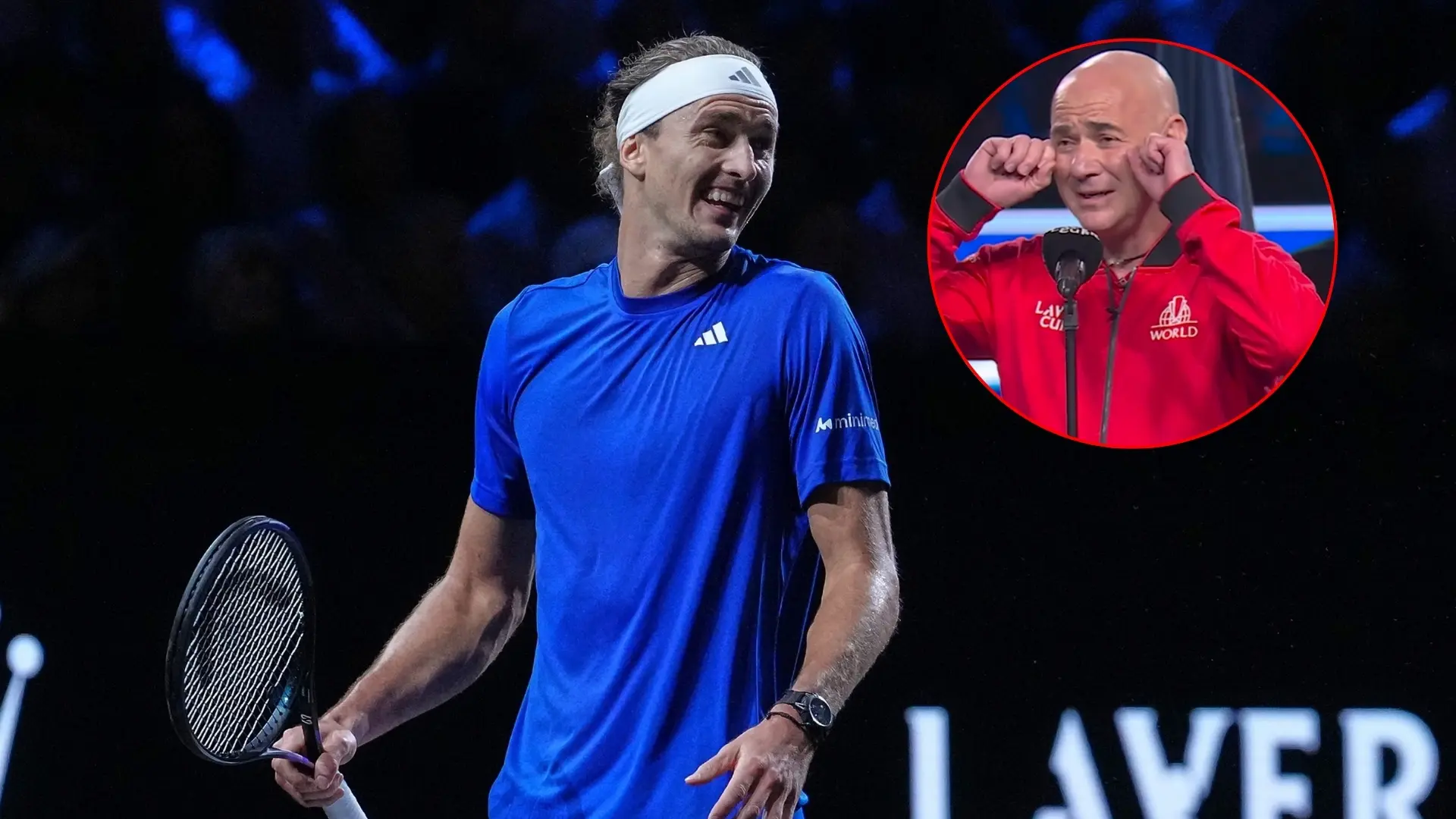 El vacile de Agassi a Zverev en la Laver Cup: «Pude volver a escuchar tus ruedas de prensa, ya no decías '¿por qué siempre pierdo?»
