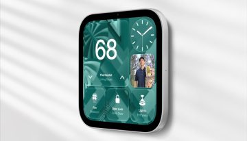 El HomeView es el primer producto en la historia de Apple sin un solo botón. Y no es lo único extraño