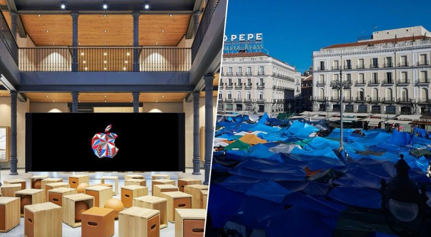 El iPhone Duo se estrena en Madrid coincidiendo con la protesta por la vivienda en Sol: esto dice Apple