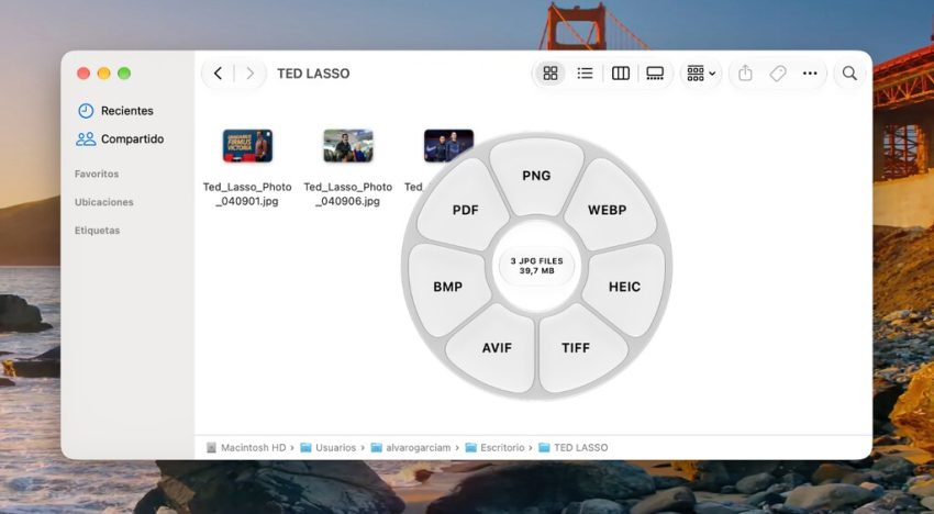 Hay una app para Mac que permite convertir archivos con solo arrastrarlos y pulsar una tecla