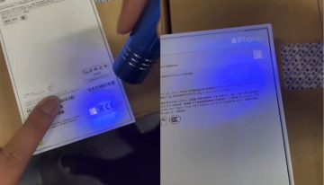 Apple tiene un sistema para detectar si la caja de un iPhone es falsa. Aunque necesitarás una linterna especial