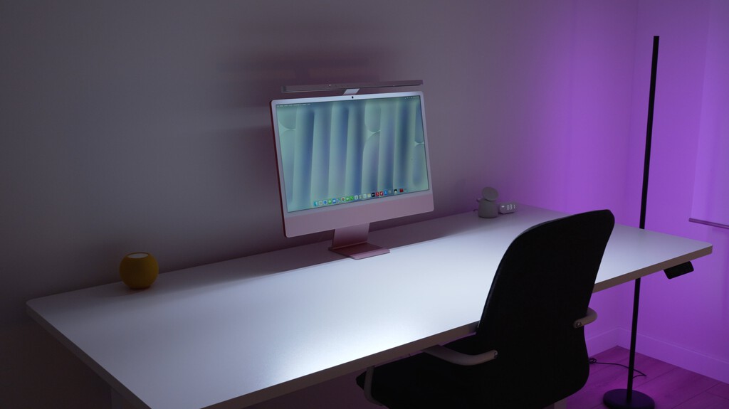 "Da gusto trabajar de noche". iScreen Bar, análisis: la barra de luz exclusiva para el iMac