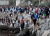 La Policía se despliega en la playa de El Guano de Ceuta para desalojar el último gran asentamiento ilegal de inmigrantes