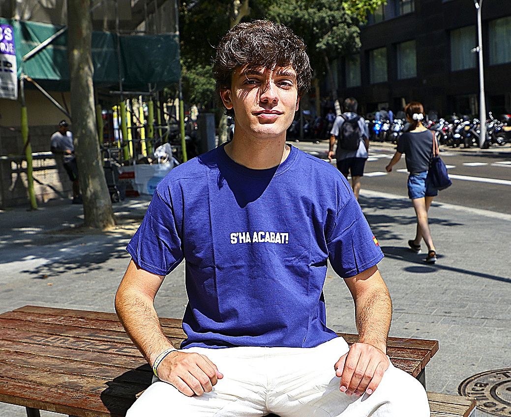 Hugo Escarpa, presidente de la asociación juvenil S'ha Acabat.