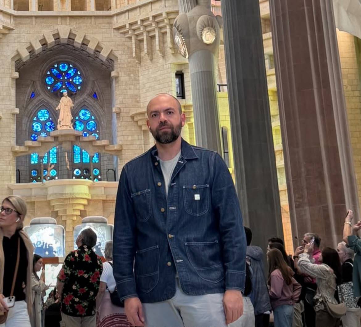 Fernando Calvillo en la Sagrada Familia el pasado lunes