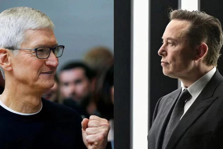 Elon Musk Tim Cook