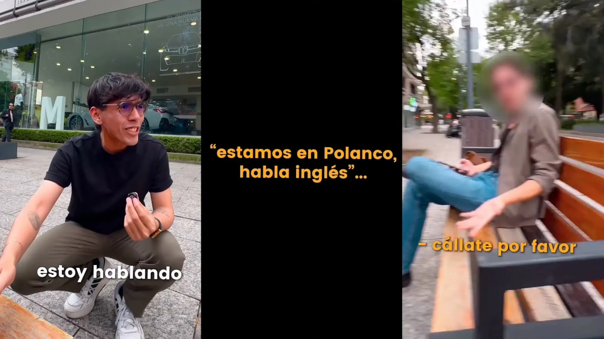 Un hombre amenaza a un 'influencer' con llamar a la policía por hablar español en México: «Estamos en Polanco, se habla inglés»