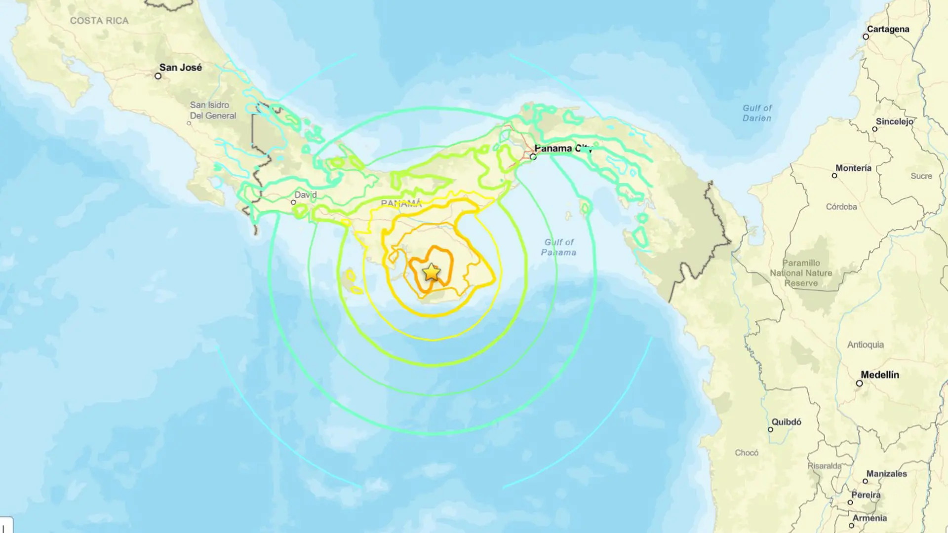 Un terremoto de magnitud 7,6 sacude Panamá y activa la alerta de tsunami