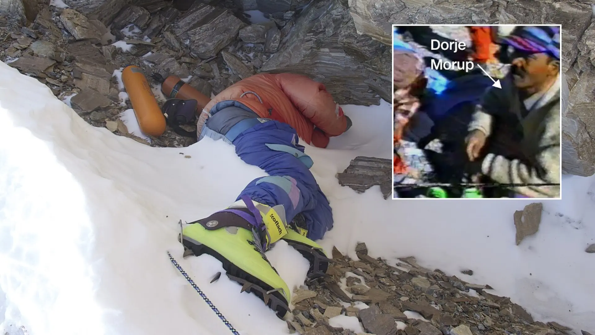 Revelan la última imagen con vida de 'Botas Verdes', el alpinista congelado en el Everest durante 30 años: «Si lo intentáis, no volveréis»