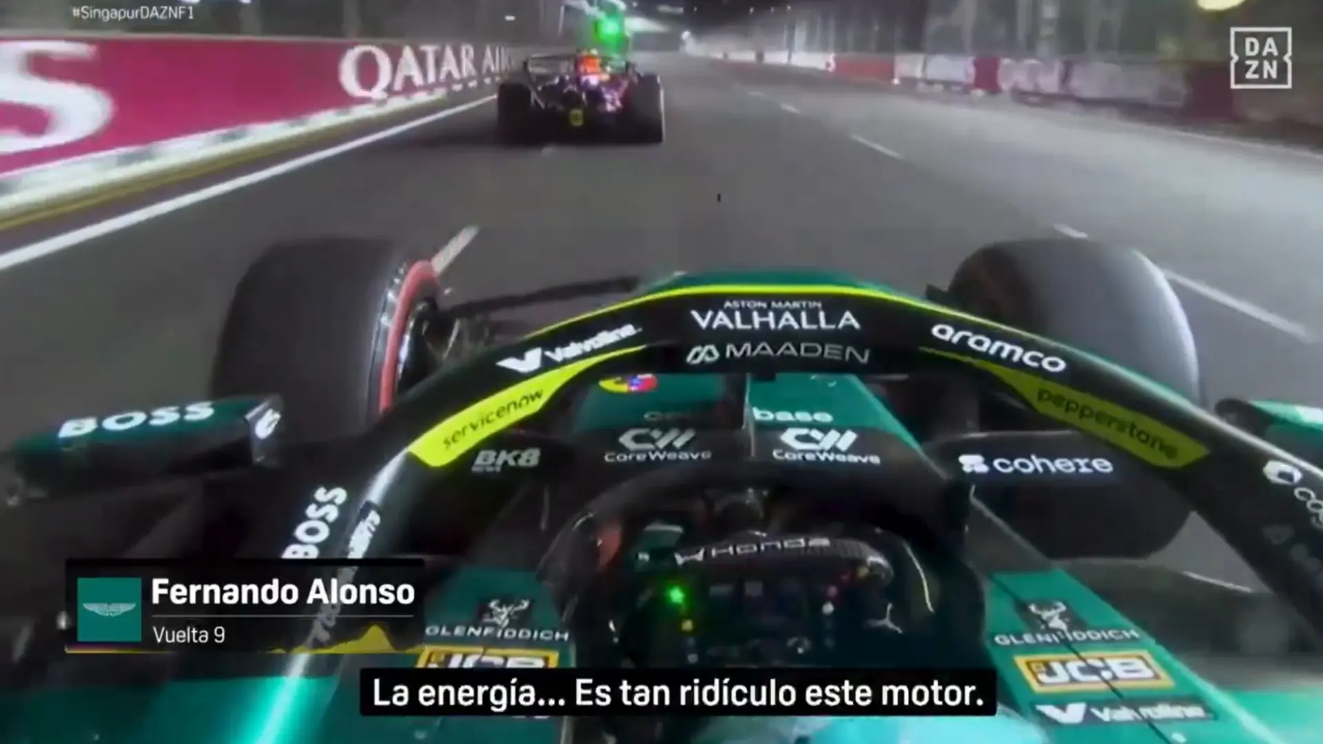 La frustración de Fernando Alonso con Honda en Singapur: «Este motor es tan ridículo»