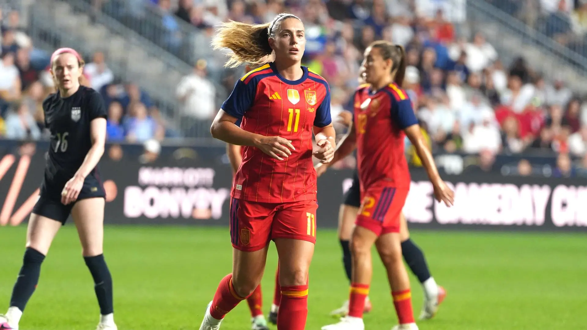España deja escapar la victoria ante Estados Unidos en el partido 150 de Alexia Putellas