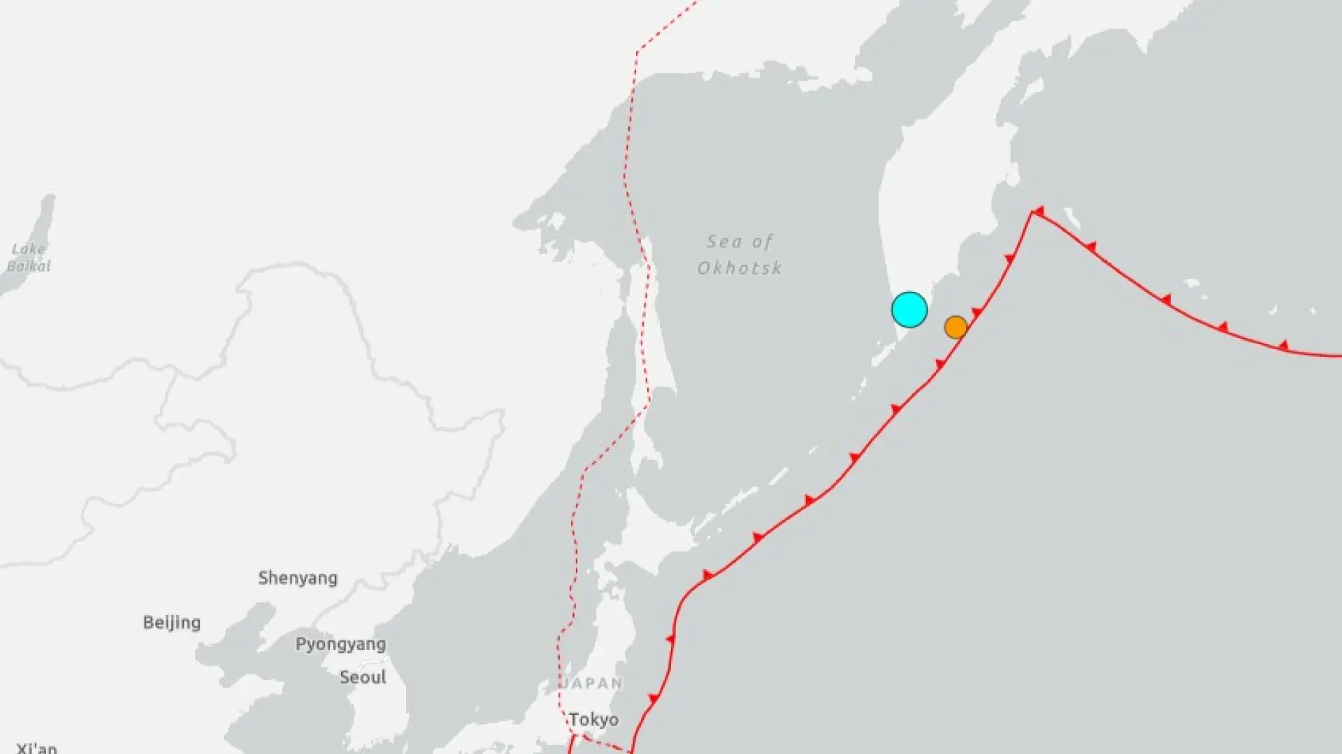 Un terremoto de magnitud 6,9 sacude la península rusa de Kamchatka