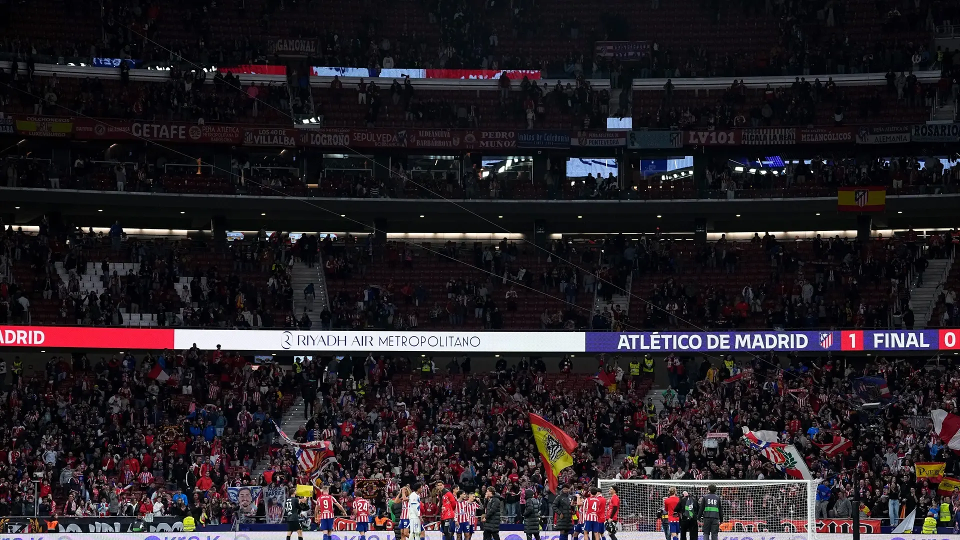 Muere un aficionado del Atlético de Madrid en el Metropolitano antes del partido ante el Deportivo