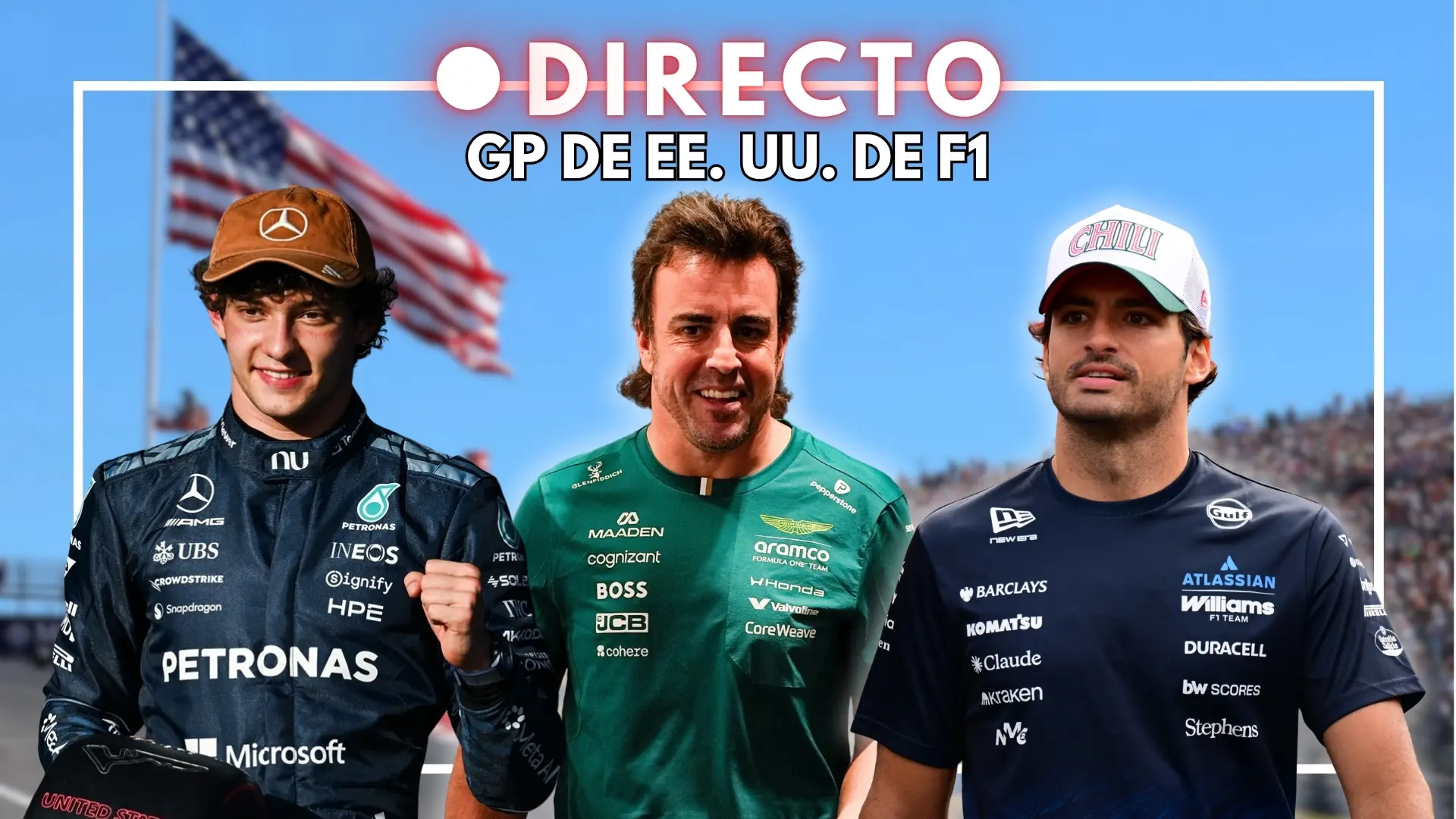 GP de Estados Unidos de F1, en directo: parrilla, resultados y última hora de Fernando Alonso y Carlos Sainz en Austin