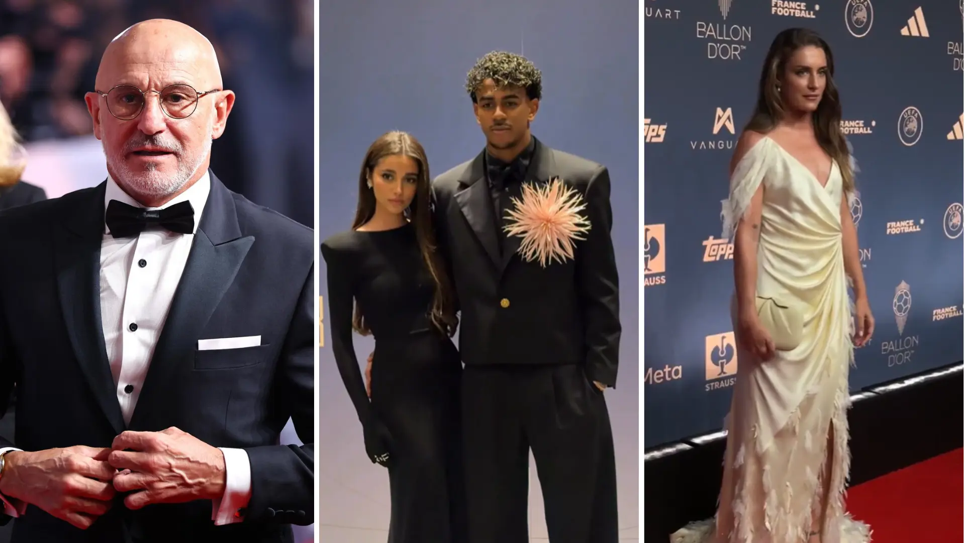 La alfombra roja del Balón de Oro: Lamine Yamal se atreve con un look peculiar junto a Inés García, Alexia Putellas, Unai Simón…
