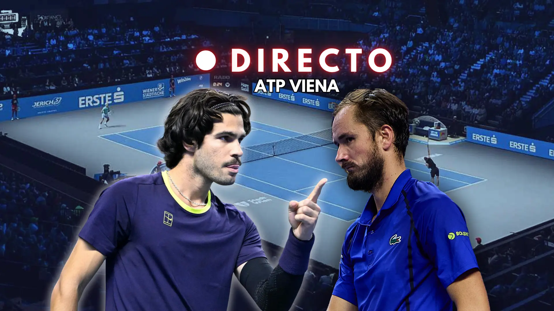 Carlos Alcaraz – Daniil Medvedev, en directo: última hora, mejores puntos y resultado de las semifinales del ATP 500 Viena