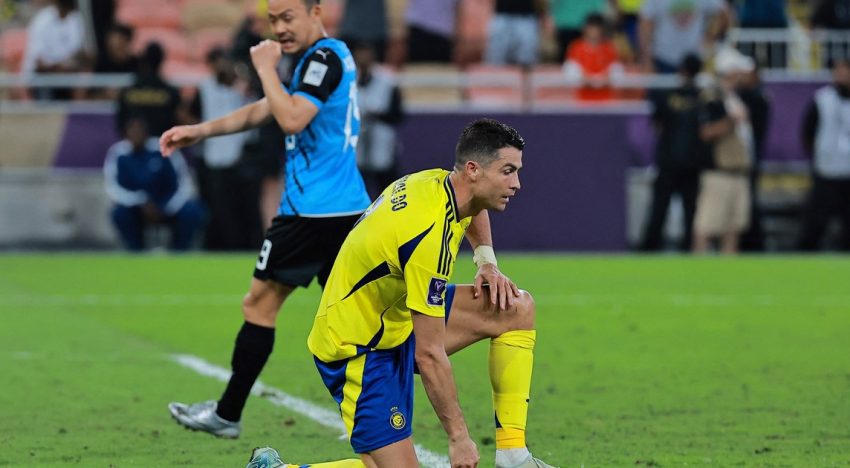 La frustración de Cristiano Ronaldo, eliminado de la Champions de Asia con Al Nassr: el arquero de Kawasaki le ahogó un gol agónico