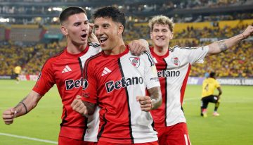 El tridente de River, en modo Champions League: a Mastantuono, Driussi y Colidio se les abrió el arco y la dan la razón al Muñeco Gallardo