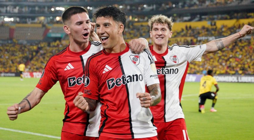 El tridente de River, en modo Champions League: a Mastantuono, Driussi y Colidio se les abrió el arco y la dan la razón al Muñeco Gallardo