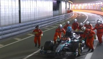 Mercedes tuvo un sábado maldito en el GP de Mónaco de Fórmula 1: palo de Antonelli en la Q1 y Russell quedó varado en el túnel en la Q2