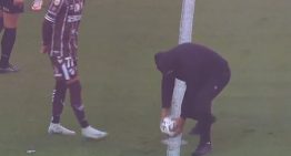 Un encapuchado se robó la pelota antes de la final entre Huracán y Platense: un golpe contra la piratería