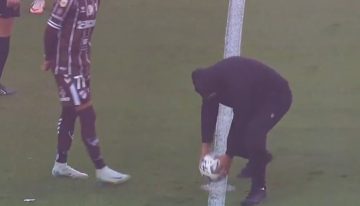 Un encapuchado se robó la pelota antes de la final entre Huracán y Platense: un golpe contra la piratería